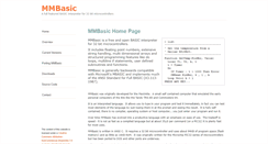 Desktop Screenshot of mmbasic.com